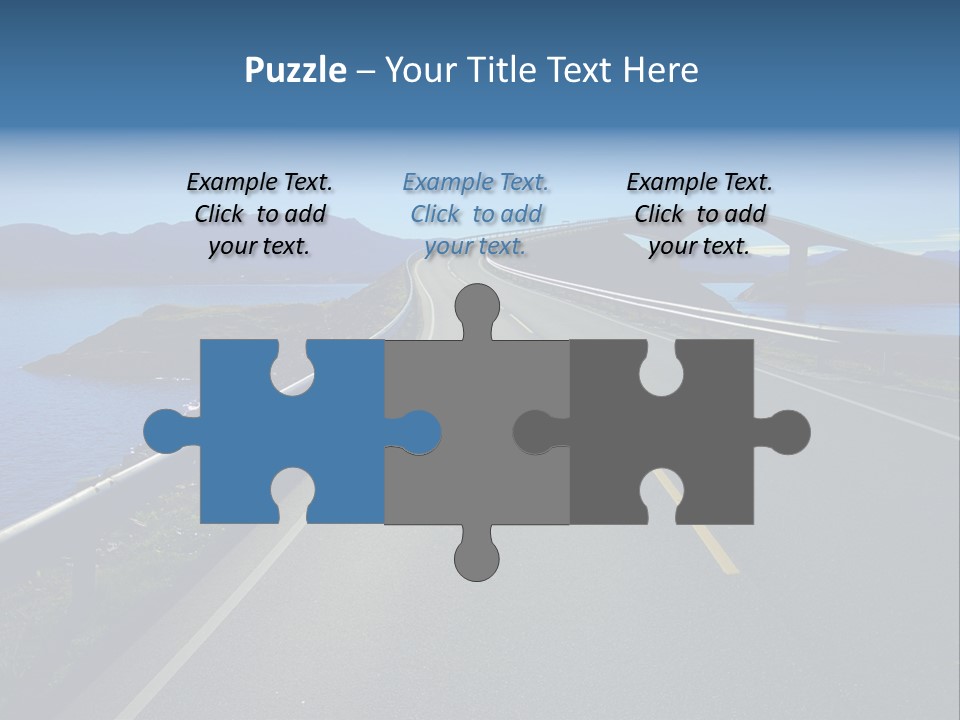 Ecology Ocean Highway PowerPoint Template