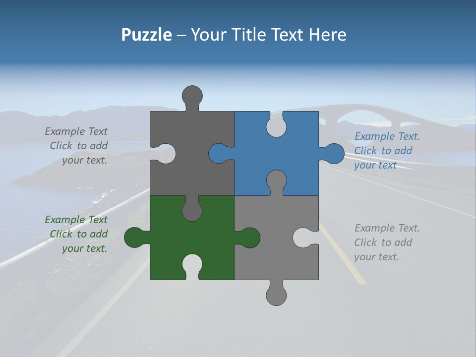 Ecology Ocean Highway PowerPoint Template