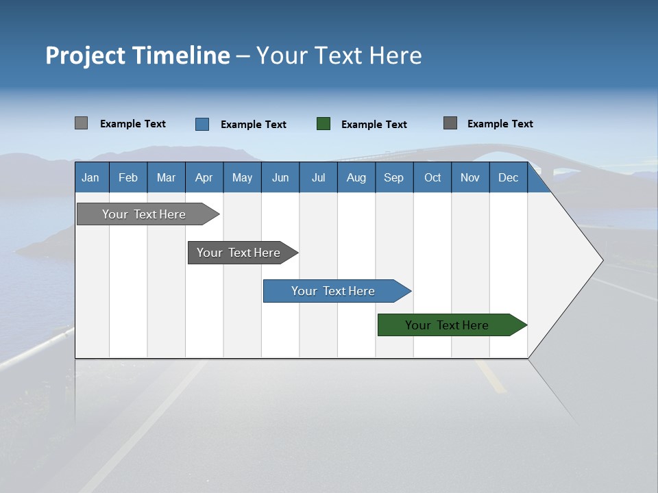 Ecology Ocean Highway PowerPoint Template