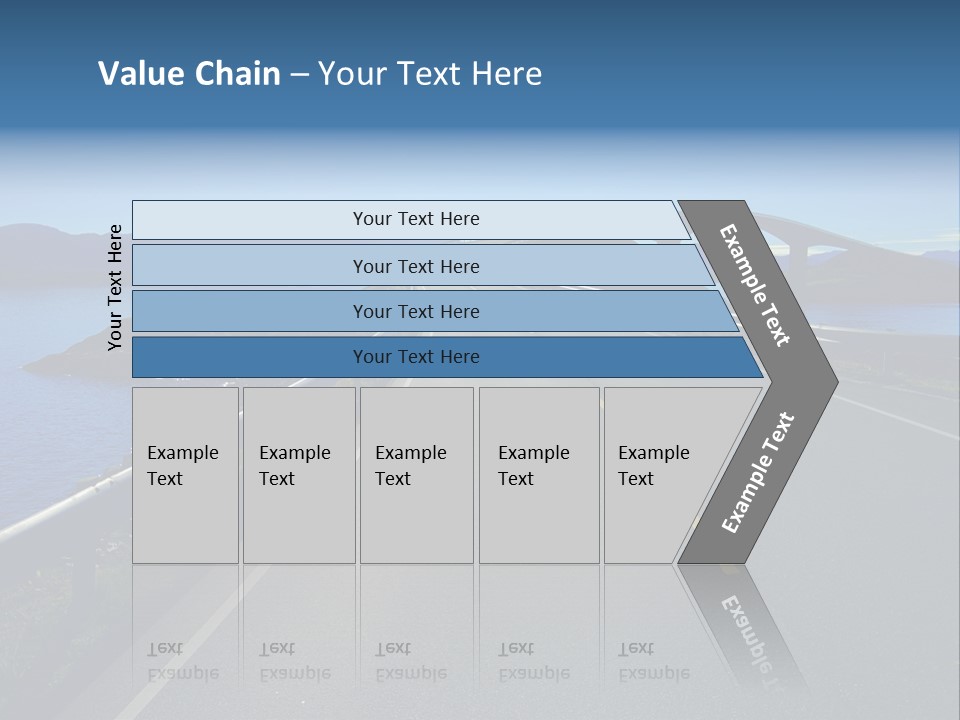 Ecology Ocean Highway PowerPoint Template