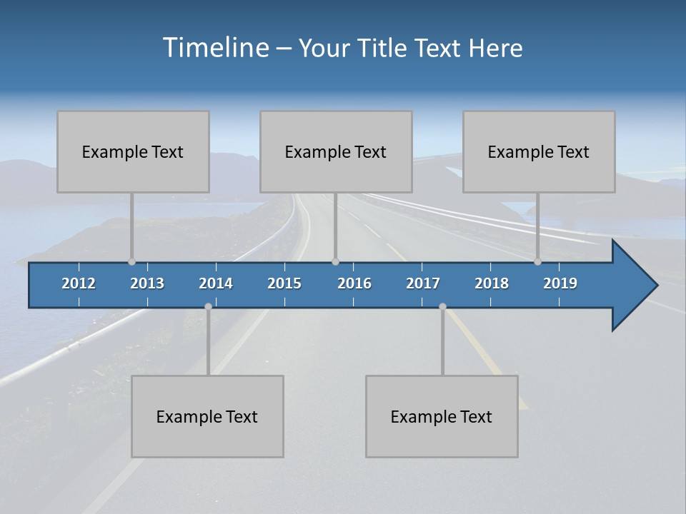 Ecology Ocean Highway PowerPoint Template