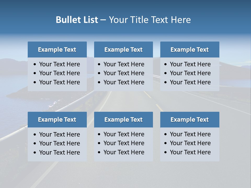 Ecology Ocean Highway PowerPoint Template