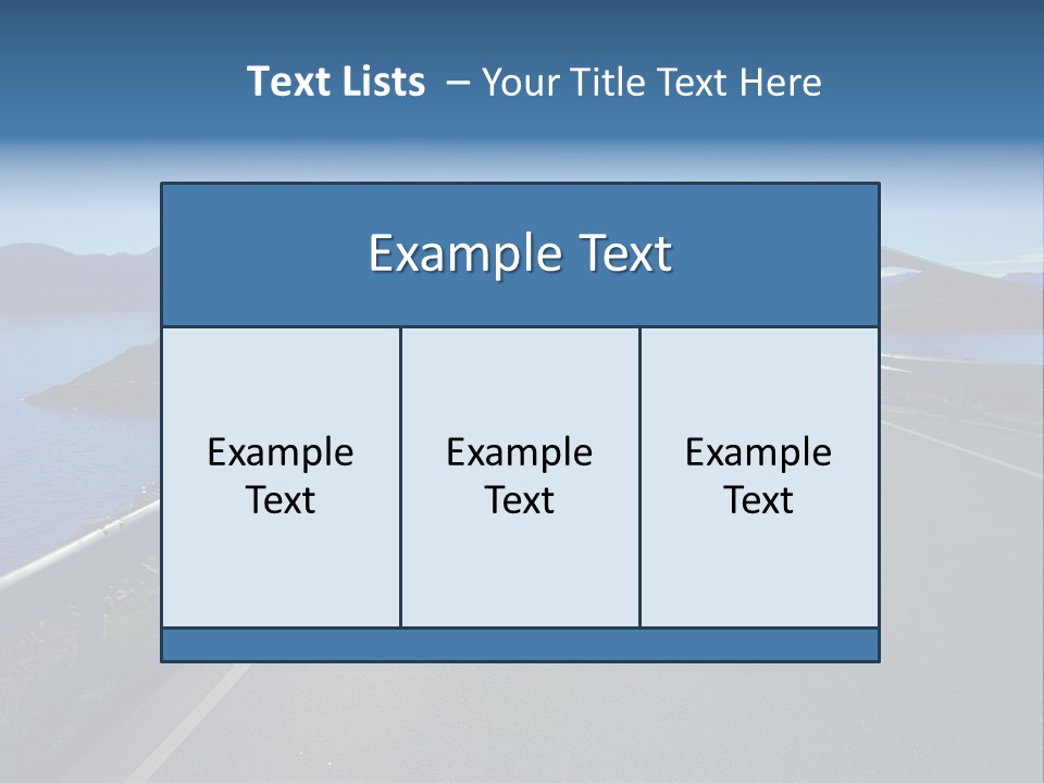 Ecology Ocean Highway PowerPoint Template