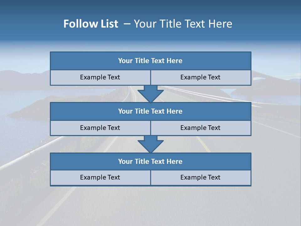 Ecology Ocean Highway PowerPoint Template