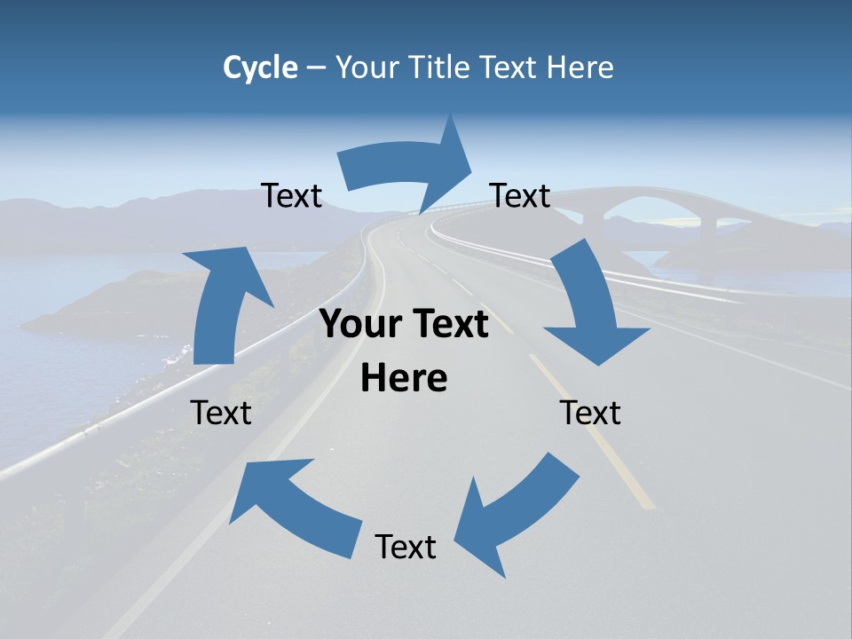 Ecology Ocean Highway PowerPoint Template