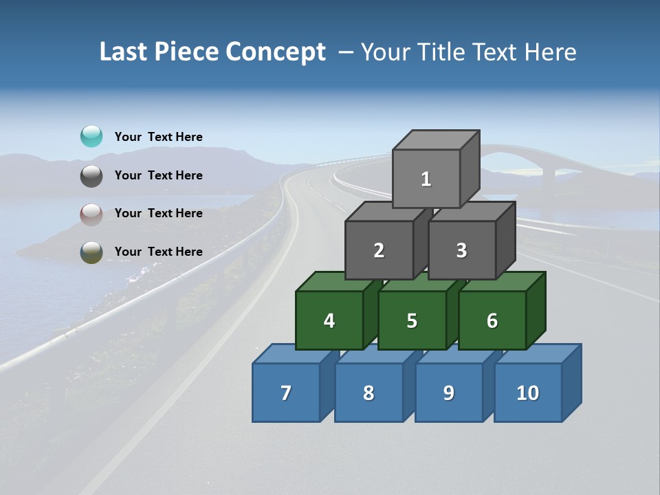 Ecology Ocean Highway PowerPoint Template