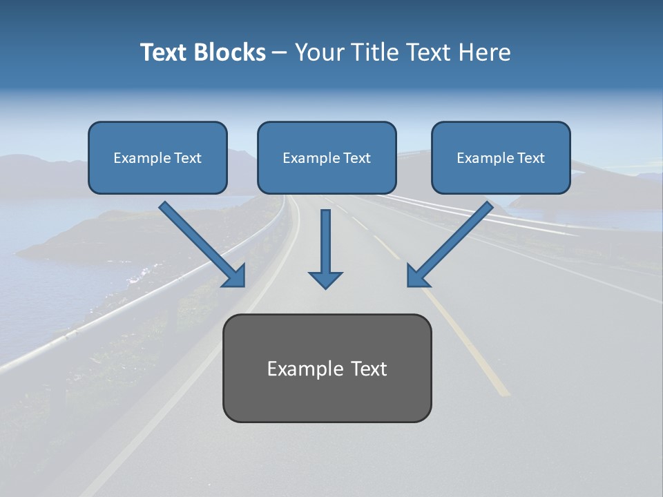 Ecology Ocean Highway PowerPoint Template
