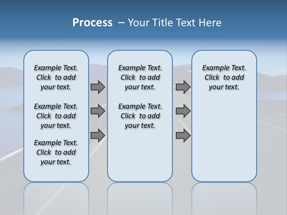 Ecology Ocean Highway PowerPoint Template