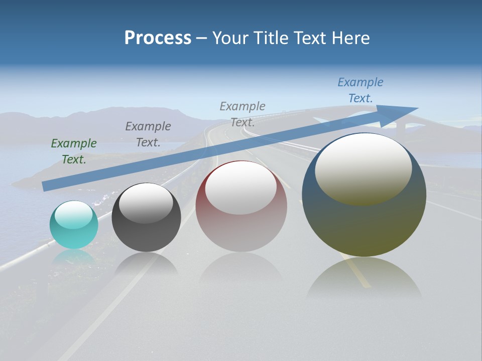 Ecology Ocean Highway PowerPoint Template