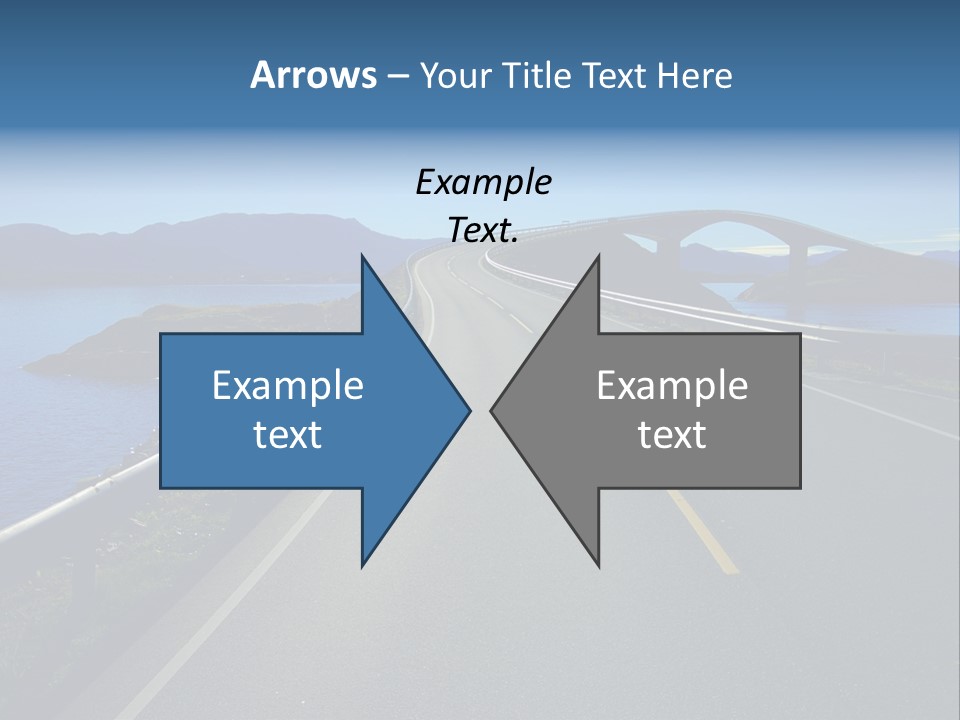 Ecology Ocean Highway PowerPoint Template