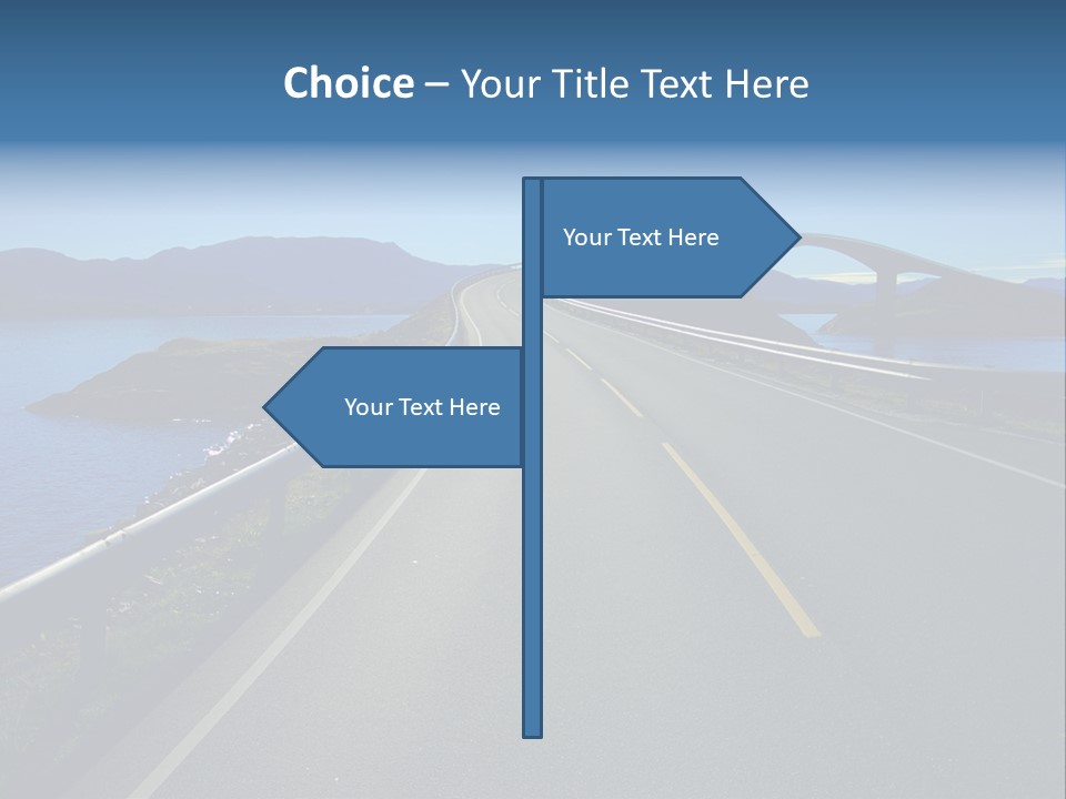 Ecology Ocean Highway PowerPoint Template