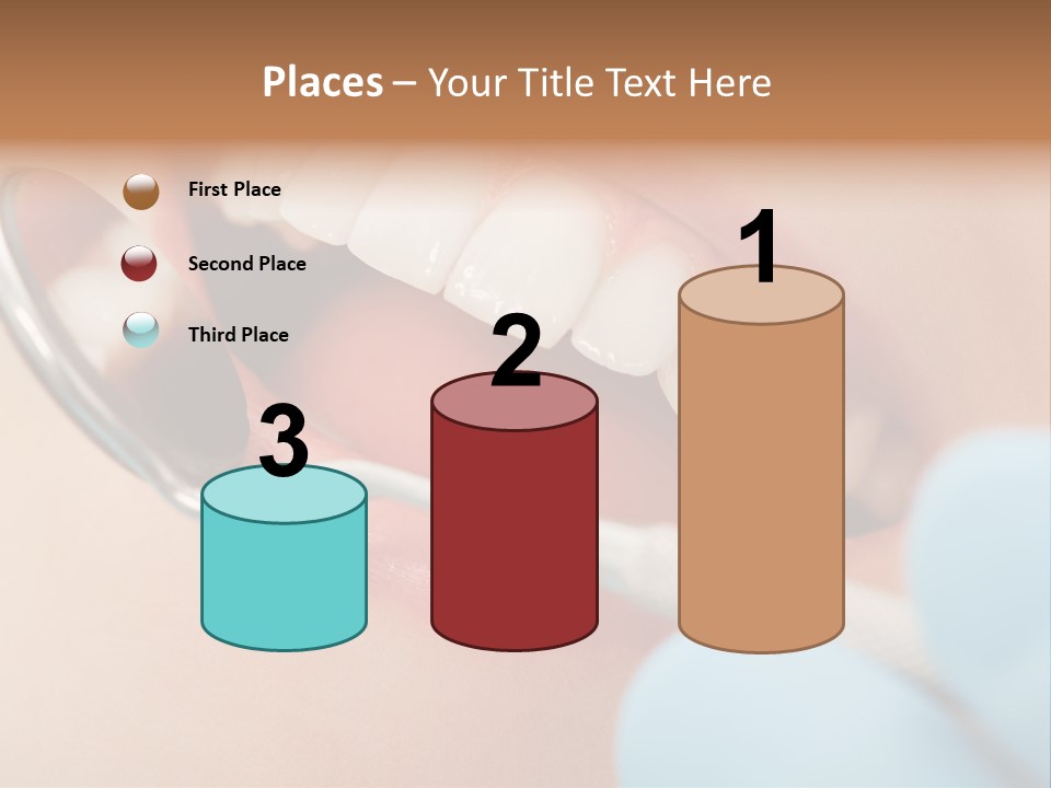 Dentist Saliva Examine PowerPoint Template