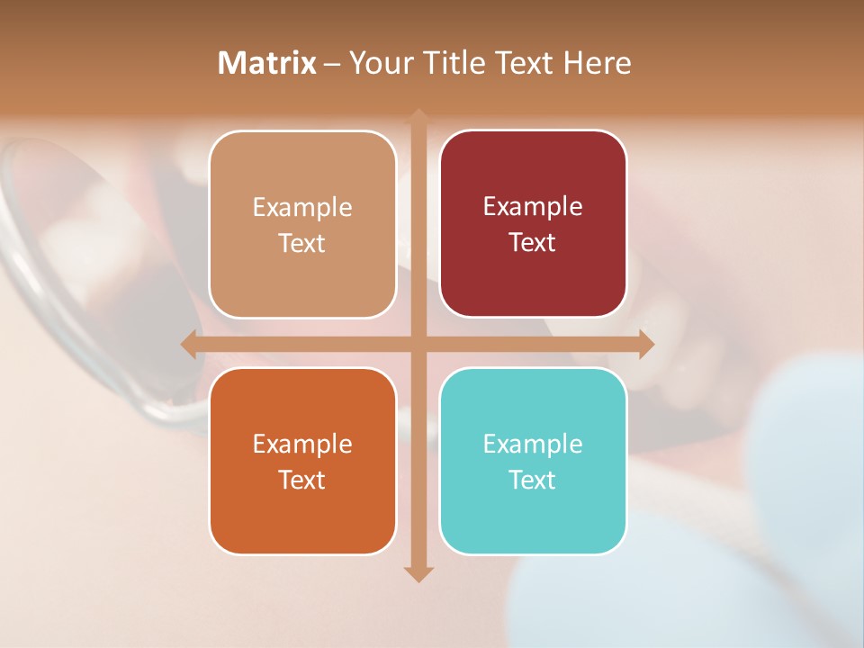 Dentist Saliva Examine PowerPoint Template