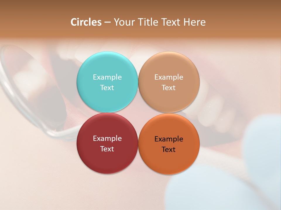 Dentist Saliva Examine PowerPoint Template