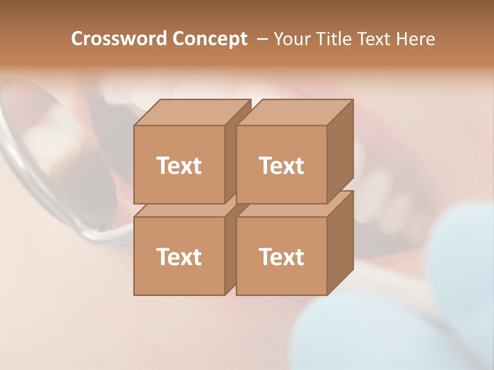 Dentist Saliva Examine PowerPoint Template