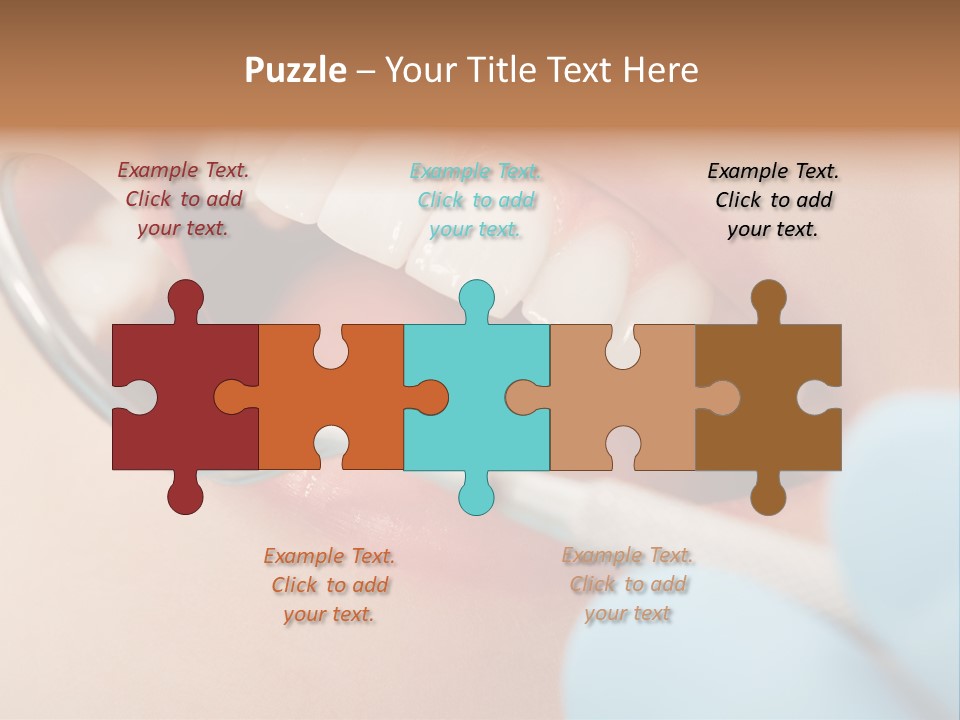 Dentist Saliva Examine PowerPoint Template