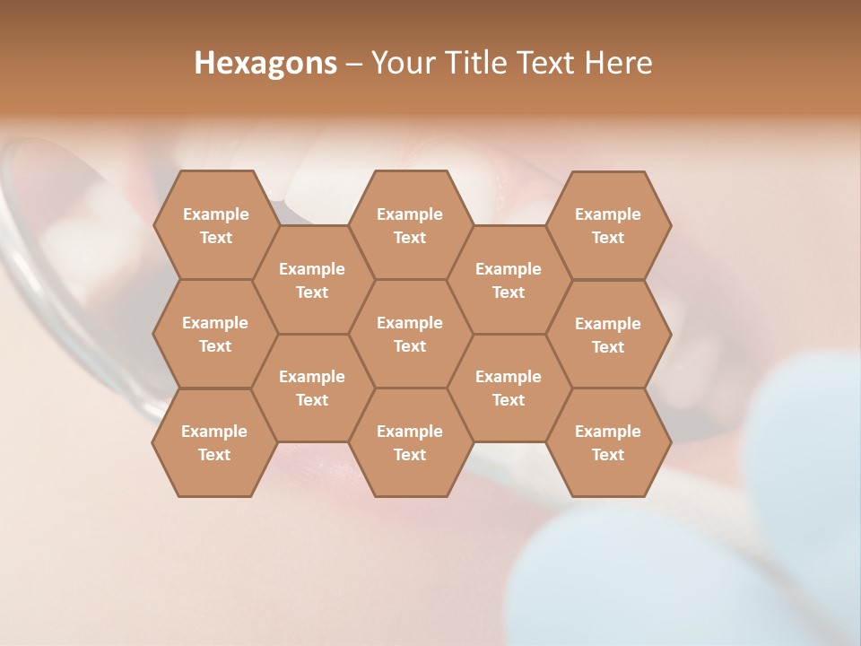 Dentist Saliva Examine PowerPoint Template