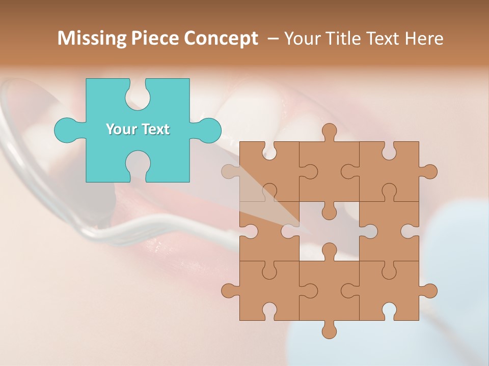 Dentist Saliva Examine PowerPoint Template