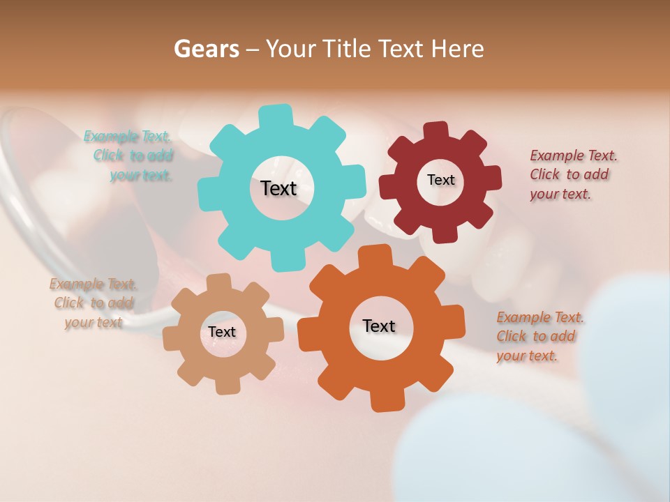 Dentist Saliva Examine PowerPoint Template