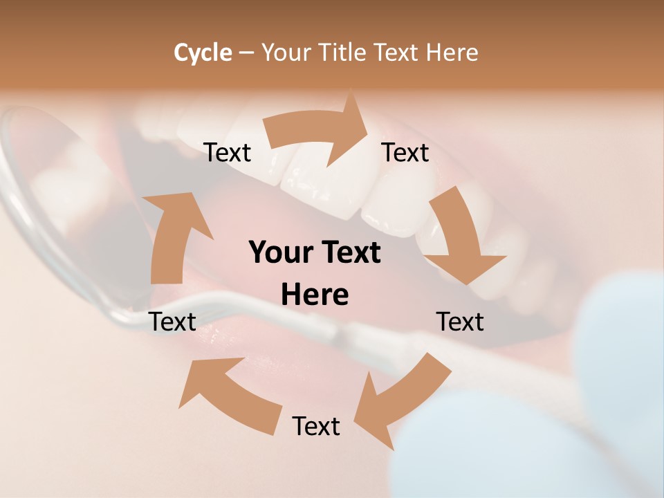 Dentist Saliva Examine PowerPoint Template