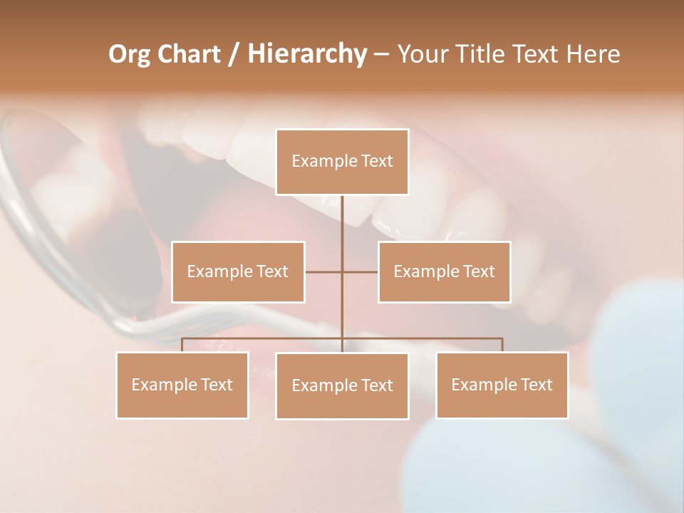 Dentist Saliva Examine PowerPoint Template