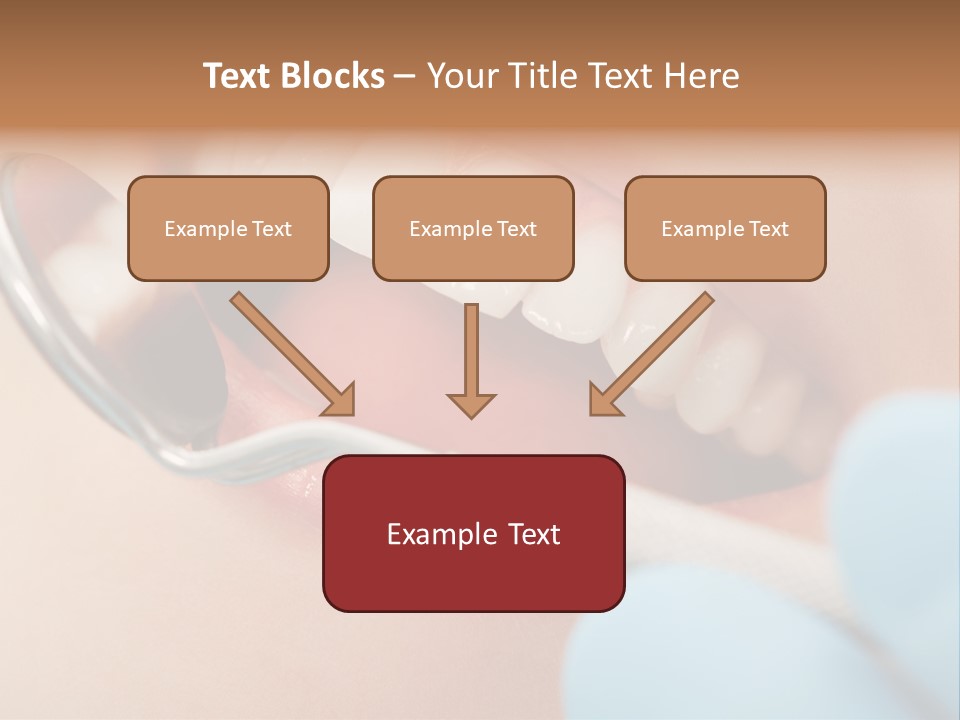 Dentist Saliva Examine PowerPoint Template