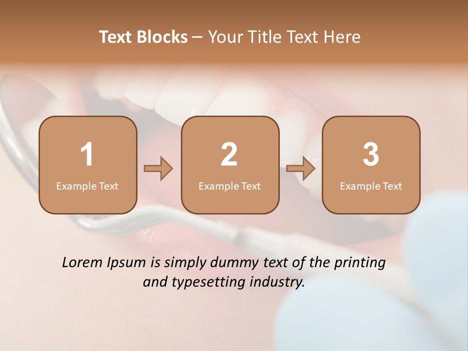 Dentist Saliva Examine PowerPoint Template