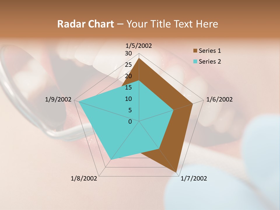 Dentist Saliva Examine PowerPoint Template