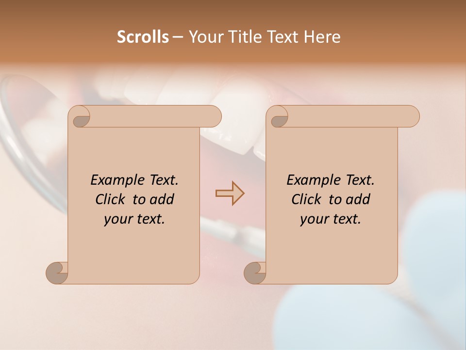 Dentist Saliva Examine PowerPoint Template