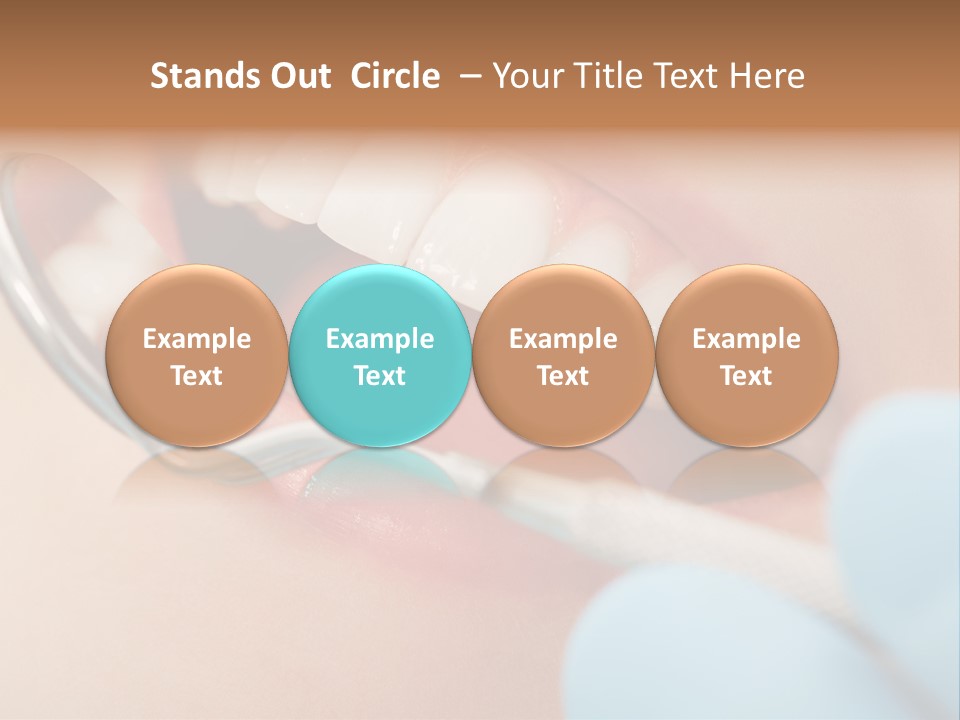 Dentist Saliva Examine PowerPoint Template