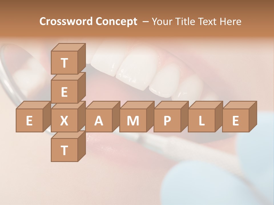 Dentist Saliva Examine PowerPoint Template