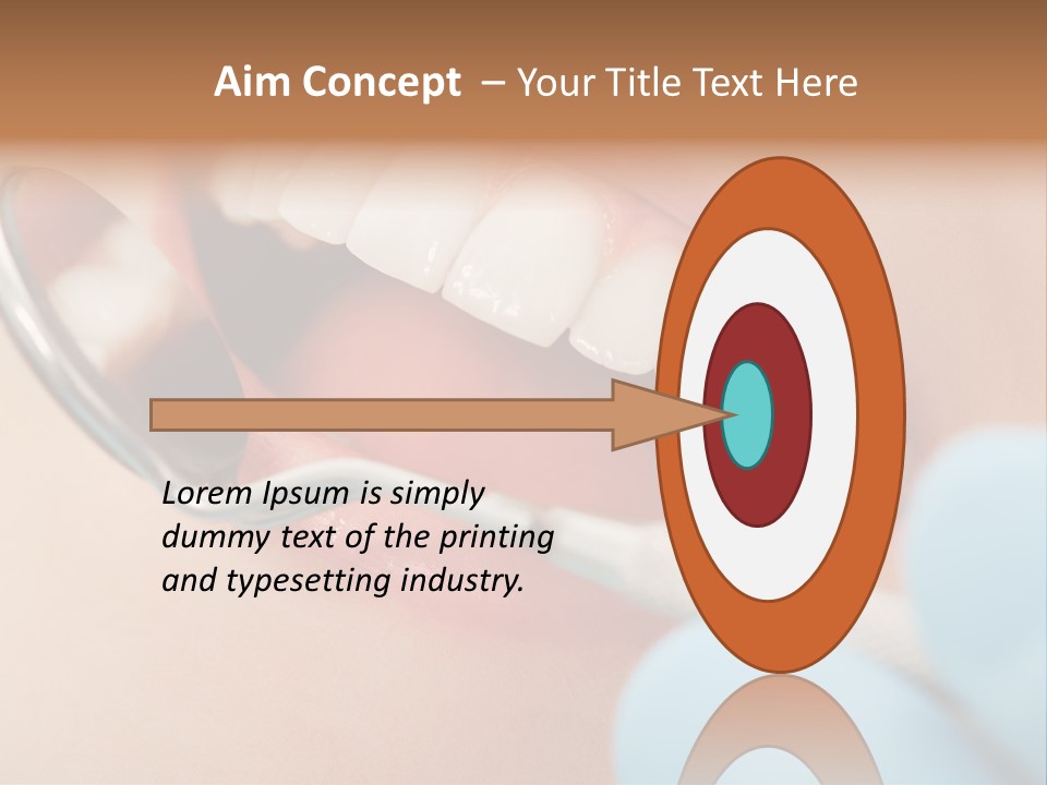 Dentist Saliva Examine PowerPoint Template