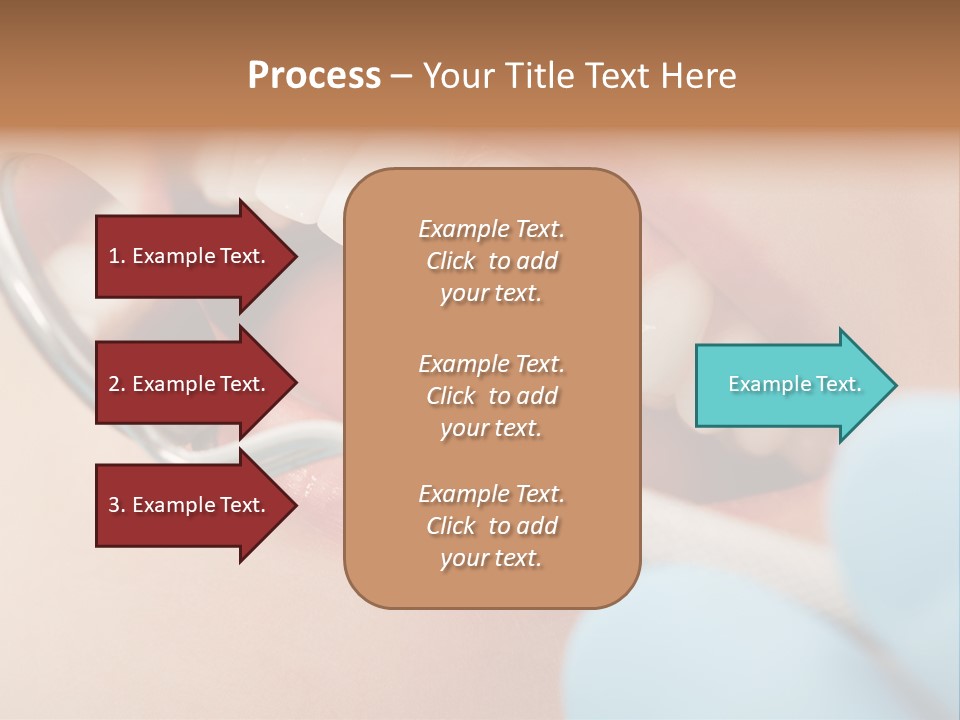 Dentist Saliva Examine PowerPoint Template