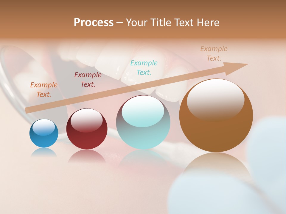 Dentist Saliva Examine PowerPoint Template