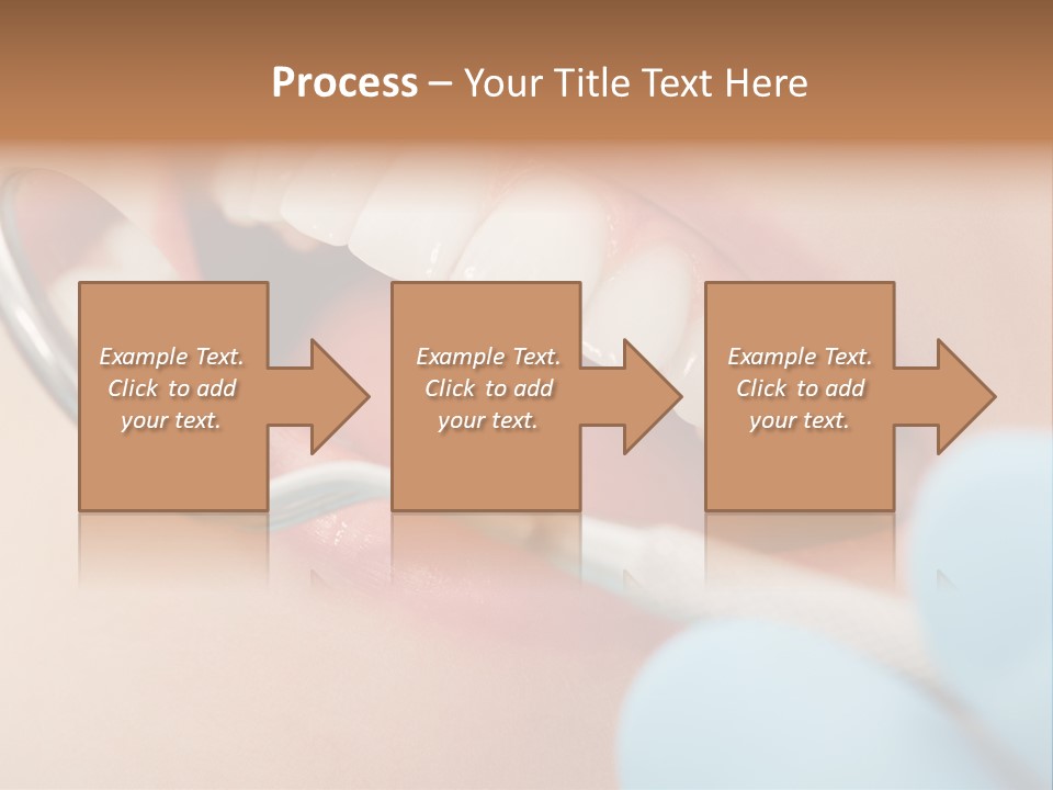Dentist Saliva Examine PowerPoint Template