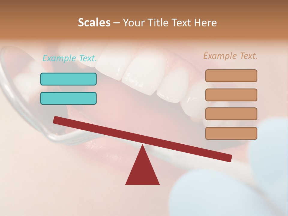 Dentist Saliva Examine PowerPoint Template