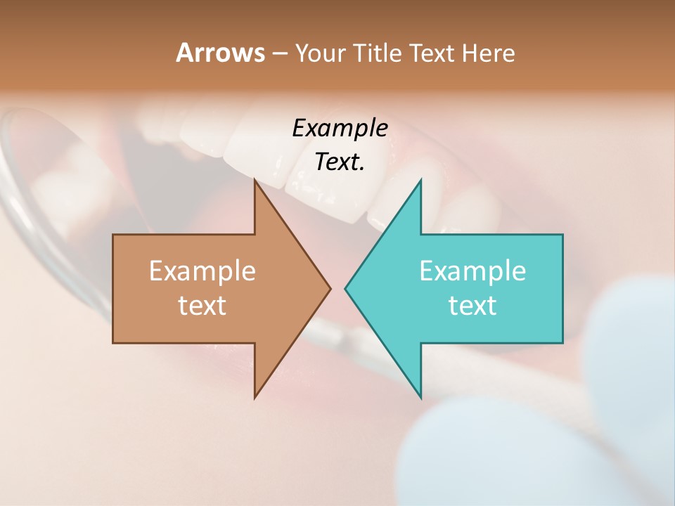 Dentist Saliva Examine PowerPoint Template