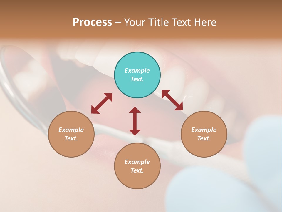 Dentist Saliva Examine PowerPoint Template