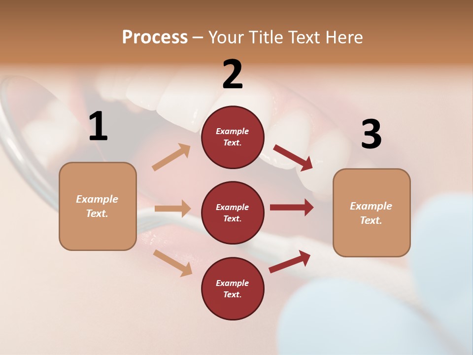 Dentist Saliva Examine PowerPoint Template