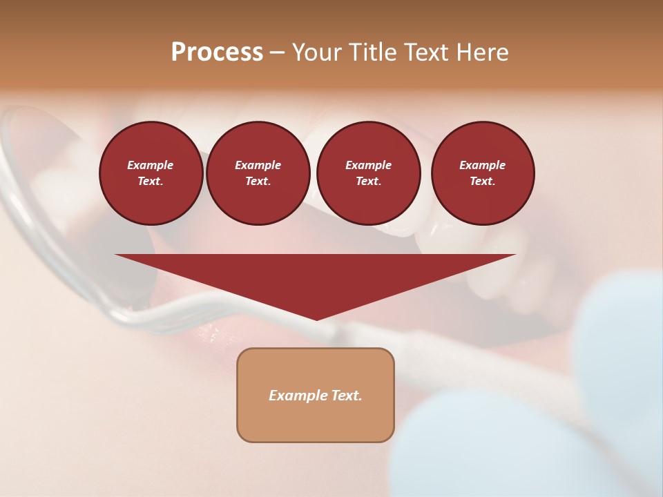 Dentist Saliva Examine PowerPoint Template