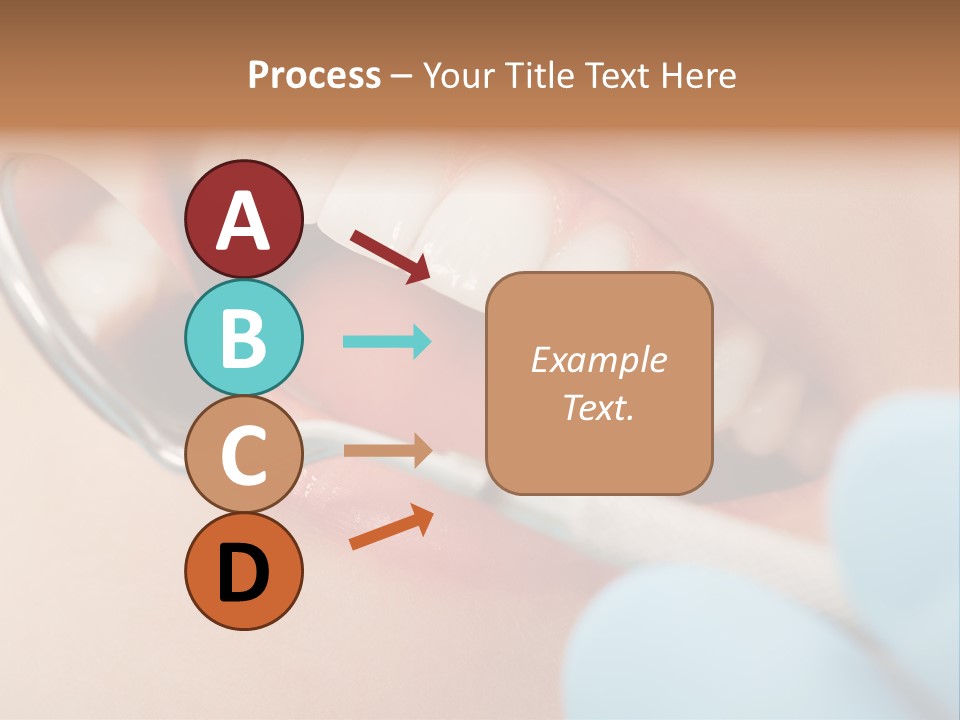Dentist Saliva Examine PowerPoint Template