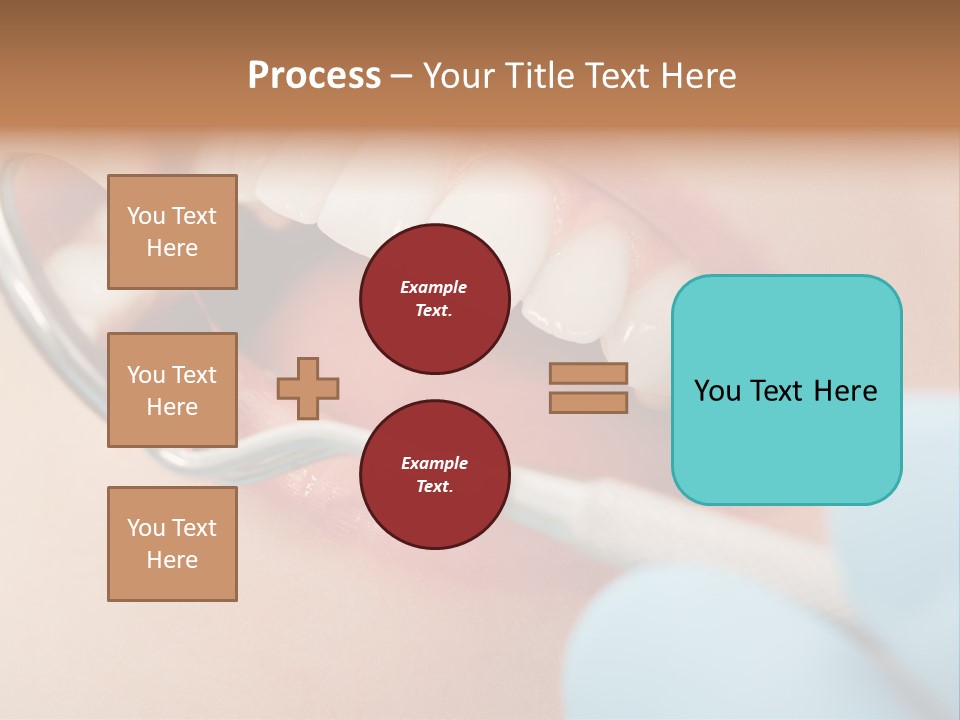 Dentist Saliva Examine PowerPoint Template