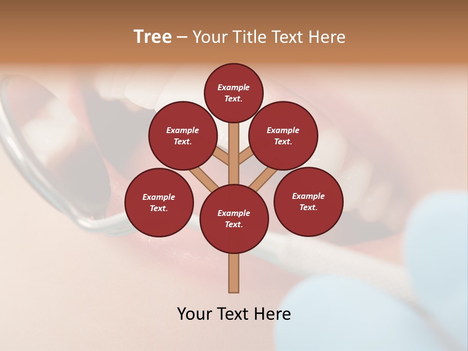 Dentist Saliva Examine PowerPoint Template