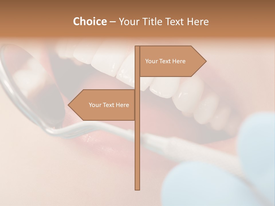 Dentist Saliva Examine PowerPoint Template