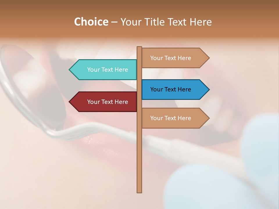 Dentist Saliva Examine PowerPoint Template