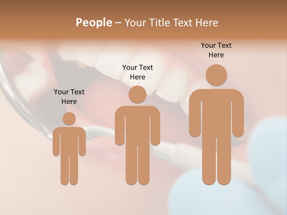Dentist Saliva Examine PowerPoint Template