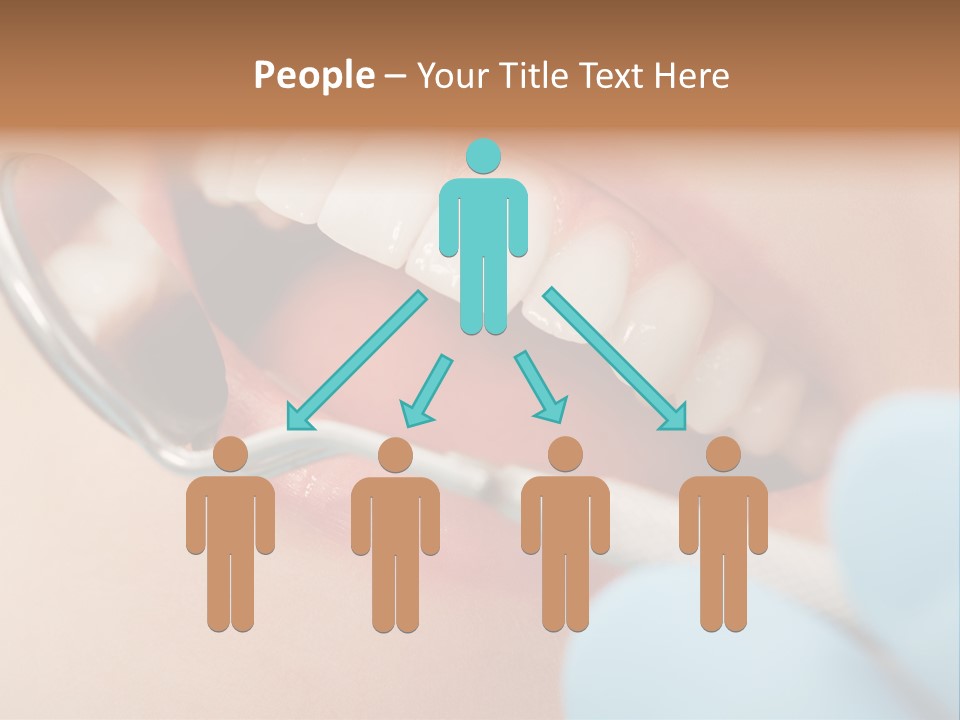 Dentist Saliva Examine PowerPoint Template