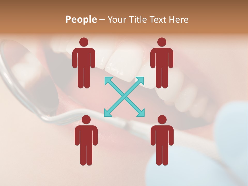 Dentist Saliva Examine PowerPoint Template