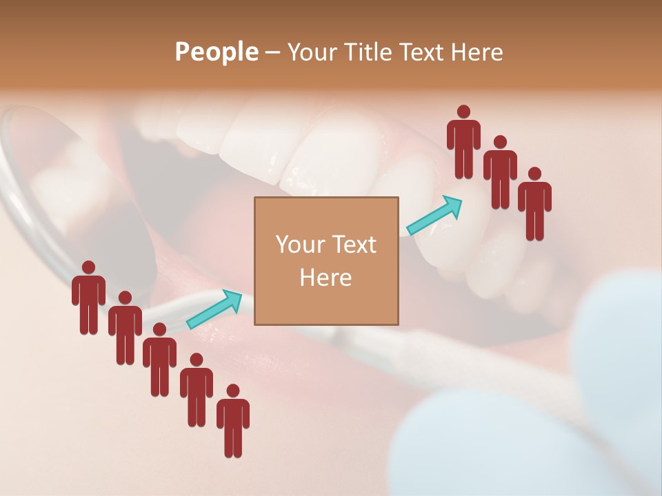 Dentist Saliva Examine PowerPoint Template