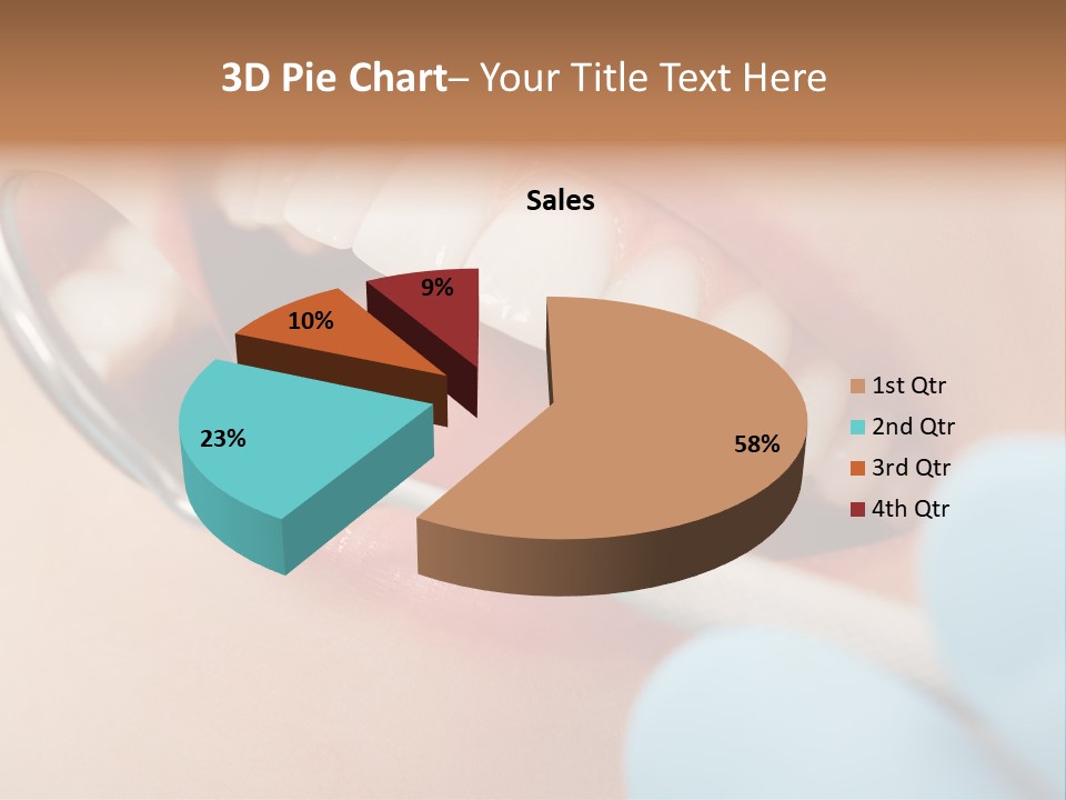 Dentist Saliva Examine PowerPoint Template